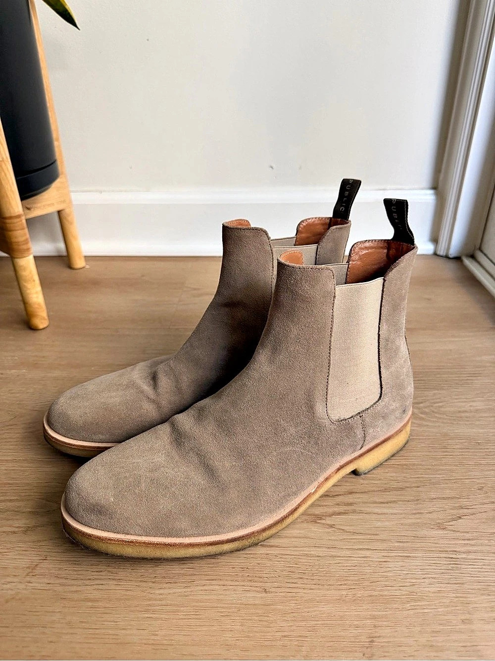 New Republic Suede Chelsea Boots in Light Brown